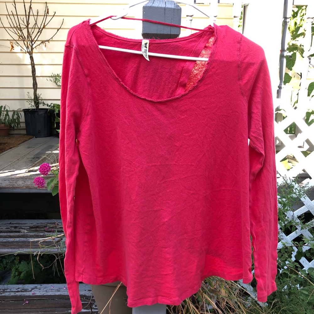 Free people open back top